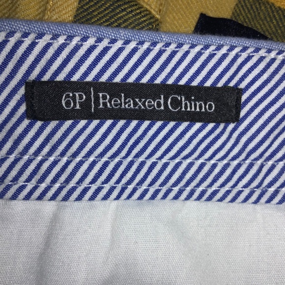 Talbots Relaxed chino pants Sz 6P chambray cotton pockets zip / button - Picture 8 of 9